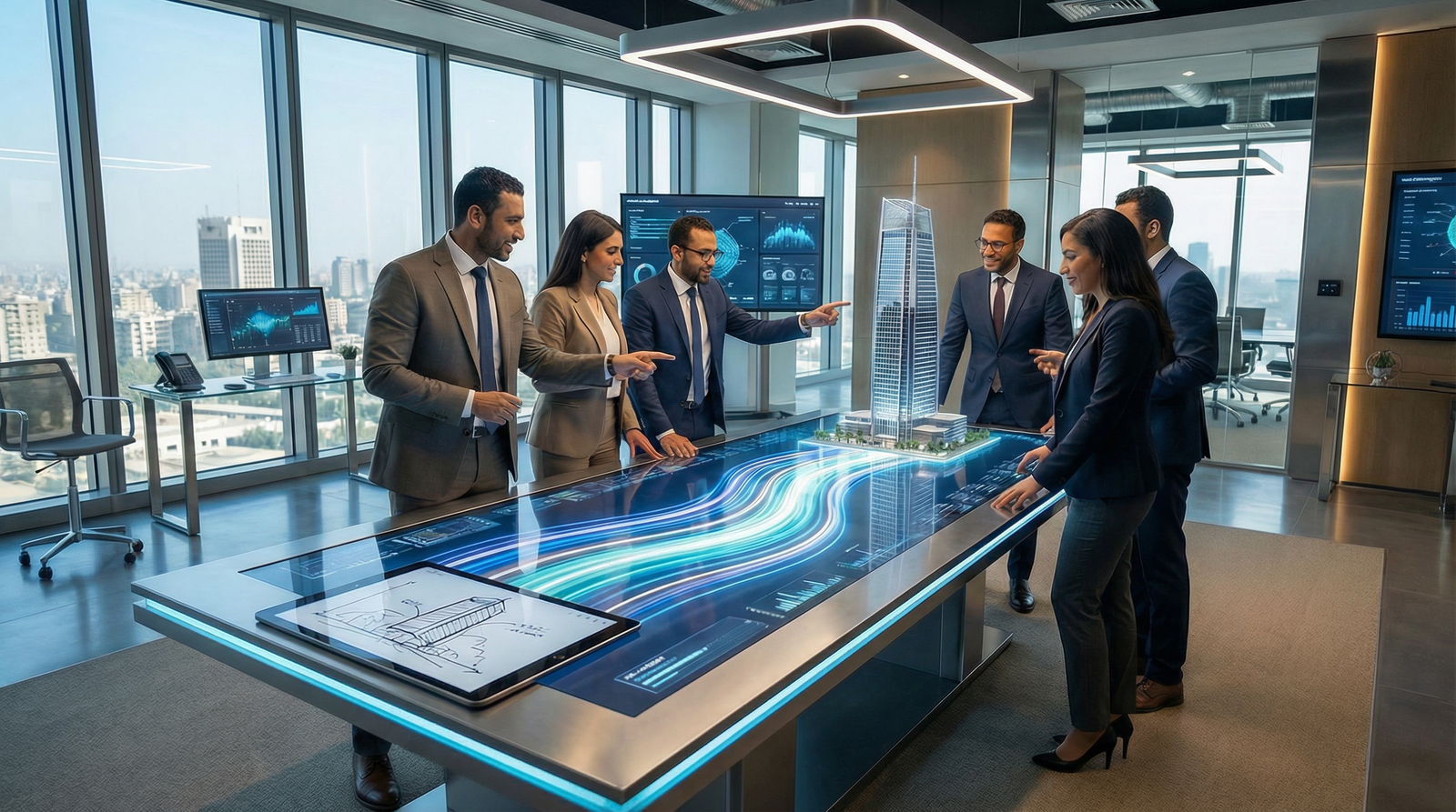 فريق هارمونيك يعمل على تخطيط المشاريع